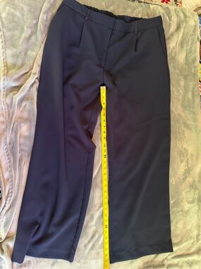 DKNY Navy Wide Leg Pants